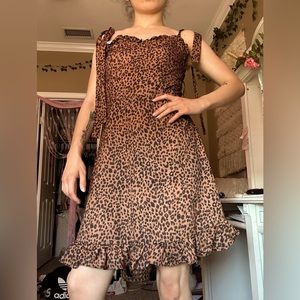 Cheetah print dress